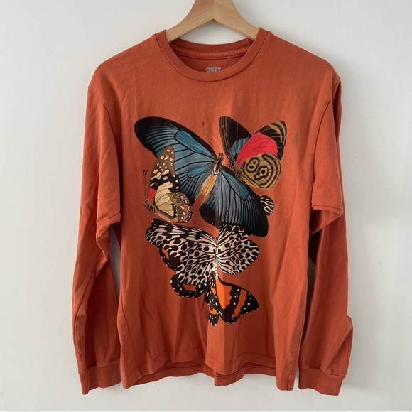 OBEY Butterfly Flee Womens Tee size S - Picture 10 of 11